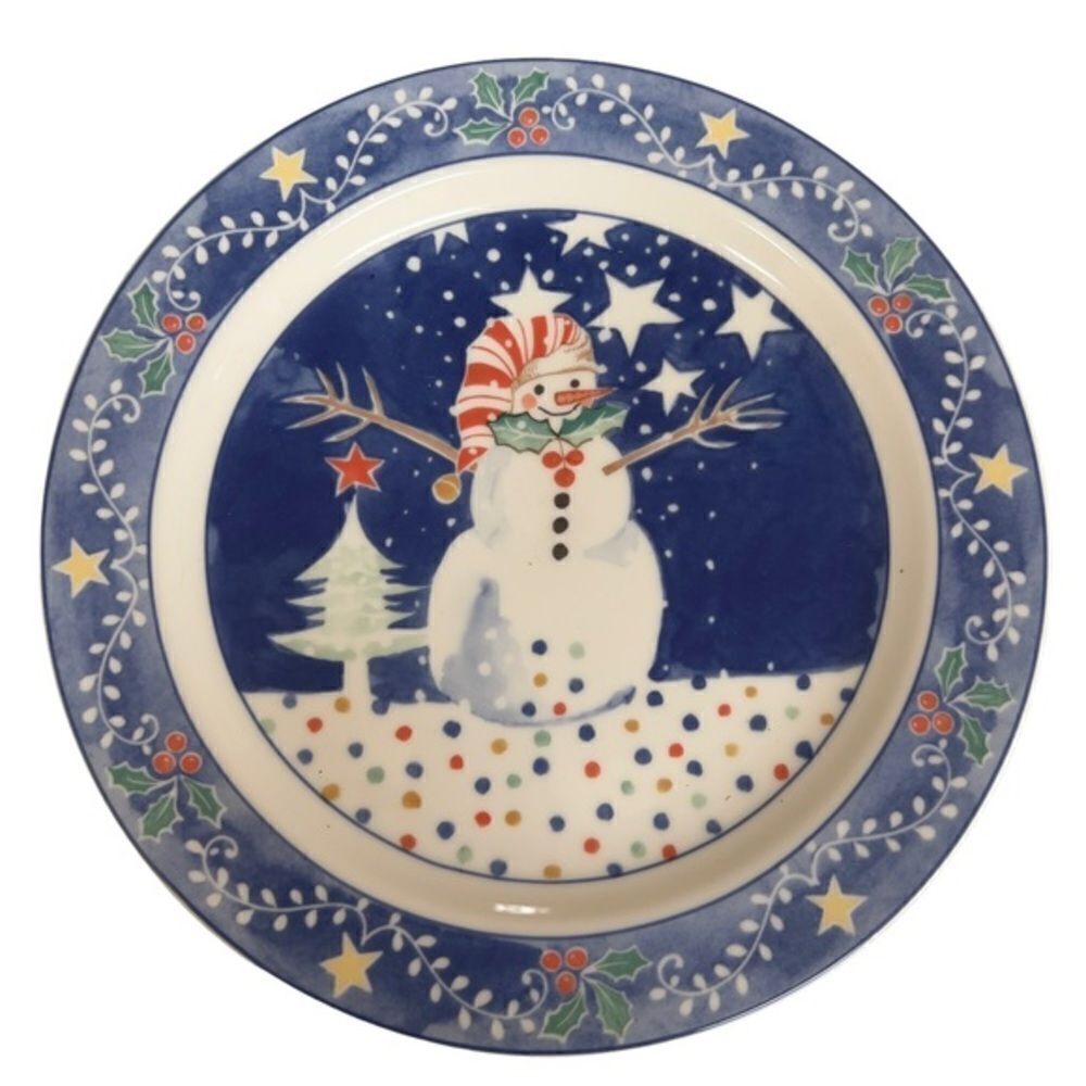Noritake Epoch E115 Mr Snowman 10 7/8" dinner plate